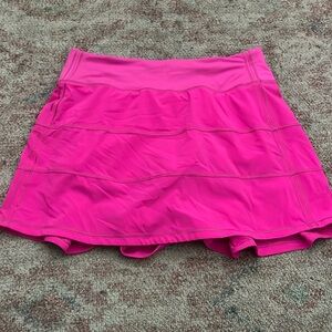 Lululemon hot pink pace rival skirt *long